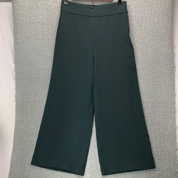 Zara Pants - ZARA Trousers Women’s M Black Wide Leg‎ High Rise Dress Pants